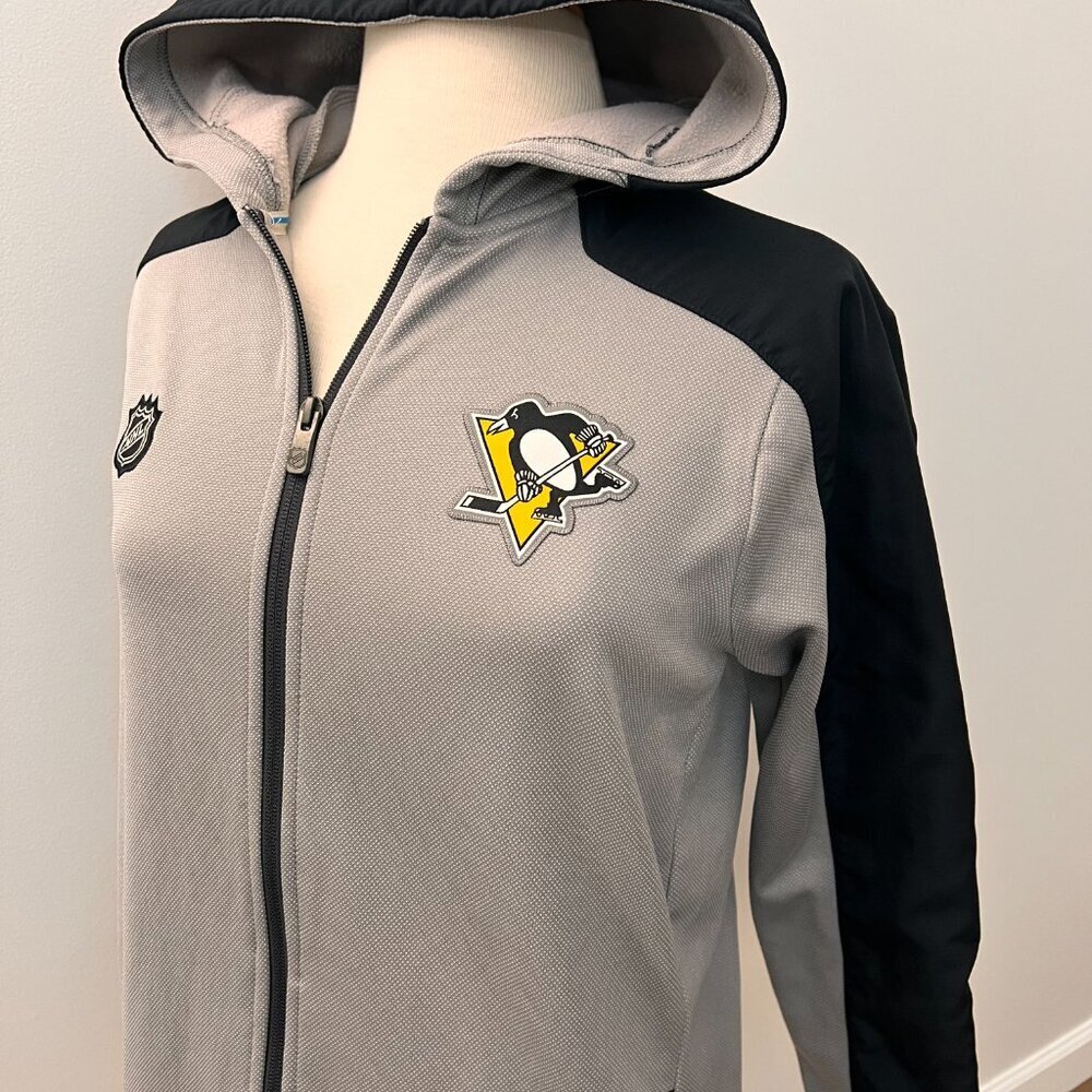 NHL Pittsburg Penguins Hockey Hooded Jacket Youth Size L (14/16) - Picture 9 of 12